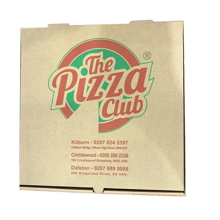 Egyedi pizzadoboz lebomló anyag