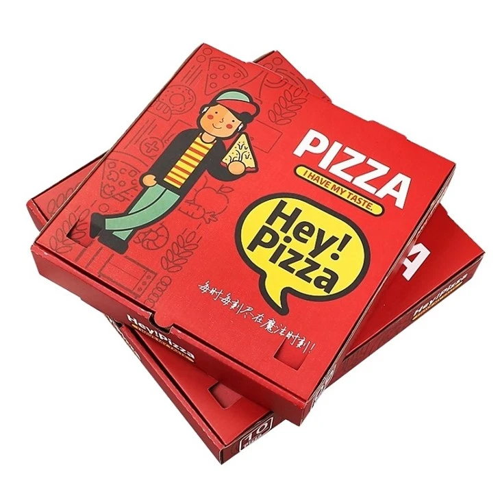Testreszabható, újrahasznosítható színes pizzadobozok