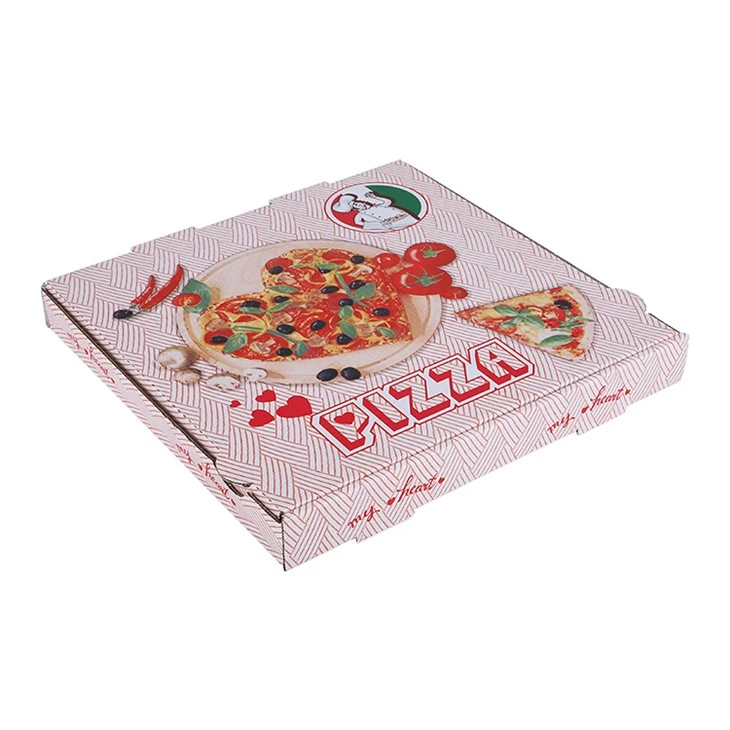 Egyedi hullámkarton pizzadoboz karton összecsukható doboz