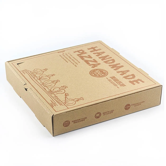 Étel Minőség Egyéni Logó Hullámosított Luxus Pizza Doboz
