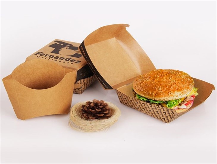 Take Out Clamshell Hamburg Paper Box
