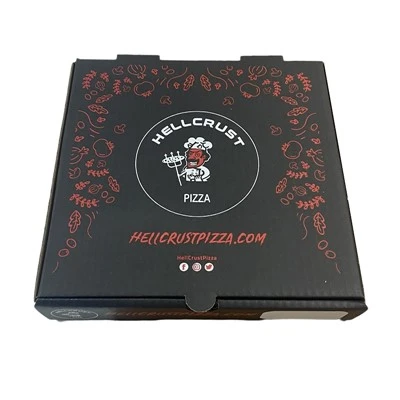 Személyre szabott luxus hullámkarton pizza doboz